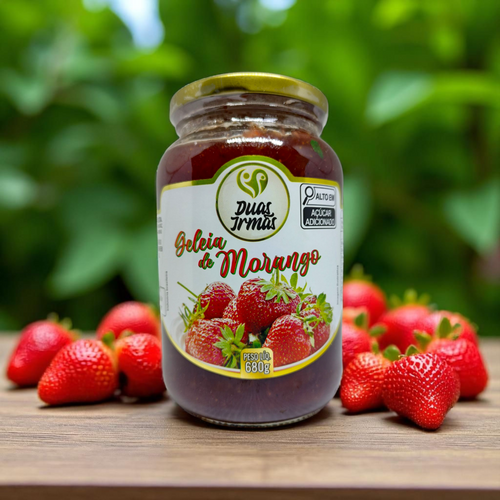 Geleia de Morango Artesanal Duas Irmãs, Produzida na Serra da Canastra 680g